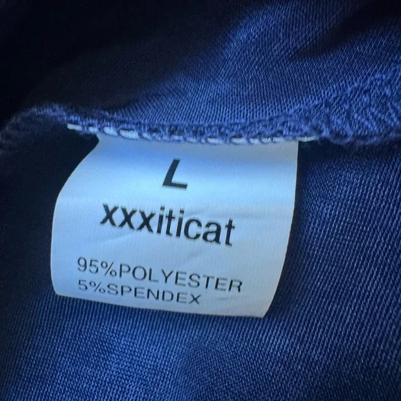 XXXiticat Women's Spaghetti Strap Cowl Neck Side Zip Closure and Slit Midi Dress - Picture 10 of 11